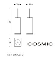 MEDIDAS ESCOBILLERO A SUELO KUBIC COSMIC